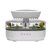 Raindrop Aroma Humidifier with White Noise, LED Flame Light & Essential Oil Diffuser - Image 6