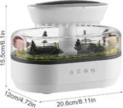 Raindrop Aroma Humidifier with White Noise, LED Flame Light & Essential Oil Diffuser - Image 7