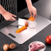 Stainless Steel Panel and Chopping Board Kitchen Household Thickened Double Sided Cutting Board Block Kneading Dough Boards - Image 2