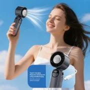 New Handheld Portable Cooling Fan 120 Speeds Adjustable Refrigeration Quite Mini Turbo Fan Type-C High Speed Cold Compress Fan - Image 4