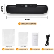 saengQ Vacuum Sealer Packaging Machine Food Vacuum Sealer With Free 10pcs Vacuum bags Household Vacuum Food Sealing - Image 8