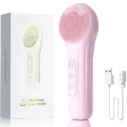 Sonic Waterproof Facial Cleansing Brush Rechargeable Scrubber Exfoliating Vibrating Deep Clean Face Cleaner  Skin Care Tool - Image 9