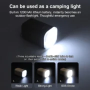 3 in 1 Mini Electric Inflatable Pump with Lights Wireless Air Compressor Inflate Deflate Air Pumps for Hiking Camping Equipment - Image 6
