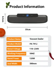 saengQ Vacuum Sealer Packaging Machine Food Vacuum Sealer With Free 10pcs Vacuum bags Household Vacuum Food Sealing - Image 23