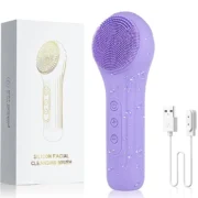 Sonic Waterproof Facial Cleansing Brush Rechargeable Scrubber Exfoliating Vibrating Deep Clean Face Cleaner  Skin Care Tool - Image 7