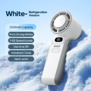 Portable High Speed Cooling Handheld Fan 3600mAh Rechargeable 100 Wind Speeds Adjustable Mini Foldable Air Cooling Turbo Fan - Image 9