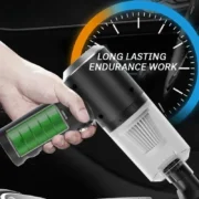 1pc Wireless Vacuum Cleaner Dual Use for Home and Car 120W High Power Powerful Vacuum Cleaner Black - Image 5