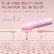 Sonic Waterproof Facial Cleansing Brush Rechargeable Scrubber Exfoliating Vibrating Deep Clean Face Cleaner  Skin Care Tool - Image 5