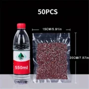 50pcs Vacuum Sealer Bags, Disposable Airtight Compression Bag, Transparent Food Packaging Bag, For Meat,Fruit And Vegetable - Image 10
