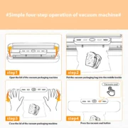 saengQ Vacuum Sealer Packaging Machine Food Vacuum Sealer With Free 10pcs Vacuum bags Household Vacuum Food Sealing - Image 21