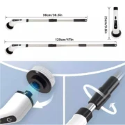 9 in 1 Electric Spin Scrubber Handheld Cleaning Brush Electric Scrubber Power Spin Scrubber Cord - Image 3