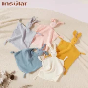 Muslin Baby Comfort Towel Cotton Comforter Blanket Soft Newborn Sleeping Dolls Kids Fashion Sleep Toy Soothe Appease Towel Bibs - Image 2