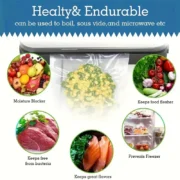 50pcs Vacuum Sealer Bags, Disposable Airtight Compression Bag, Transparent Food Packaging Bag, For Meat,Fruit And Vegetable - Image 6