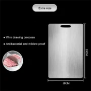 Stainless Steel Panel and Chopping Board Kitchen Household Thickened Double Sided Cutting Board Block Kneading Dough Boards - Image 6