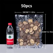 50pcs Vacuum Sealer Bags, Disposable Airtight Compression Bag, Transparent Food Packaging Bag, For Meat,Fruit And Vegetable - Image 11