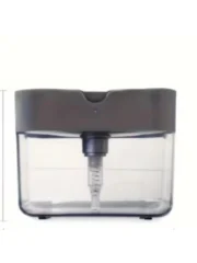 Sink Side Liquid Soap Pump Dispenser Countertop Detergent Storage Box With Sponge Holder Household Kitchen Washing Gadget Multif - Image 4