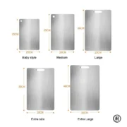 Stainless Steel Panel and Chopping Board Kitchen Household Thickened Double Sided Cutting Board Block Kneading Dough Boards - Image 5