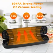 saengQ Vacuum Sealer Packaging Machine Food Vacuum Sealer With Free 10pcs Vacuum bags Household Vacuum Food Sealing - Image 16