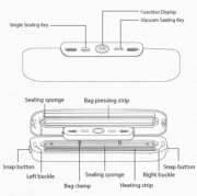saengQ Vacuum Sealer Packaging Machine Food Vacuum Sealer With Free 10pcs Vacuum bags Household Vacuum Food Sealing - Image 22
