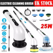 9 in 1 Electric Spin Scrubber Handheld Cleaning Brush Electric Scrubber Power Spin Scrubber Cord - Image 7