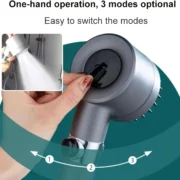 2025 new ion drop shower head with handheld filter shower, turbocharger with multiple spray modes, built-in filter on/off switch - Image 5