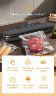 saengQ Vacuum Sealer Packaging Machine Food Vacuum Sealer With Free 10pcs Vacuum bags Household Vacuum Food Sealing - Image 9